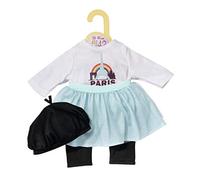 Dolly Moda Tenue Paris de 43 cm - pour les Petites Mains, Jeu Créatif Suscite l'Empathie et Développe les Aptitudes Sociales, pour les Petits de 3 ans et + - Contient un Leggings, une Jupe et un Béret