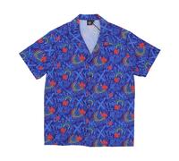 Dolly Noire, Homme, Chemises, Multicolore, Taille: M Chemise de Bowling Bleue avec Col