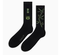 Dolly Noire Pokémon Socks Bulbizarre, Noir, Chaussettes avec Broderie, Taille Unique, Collection Officielle