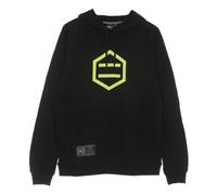 Dolly Noire - Sweat à Capuche Léger Homme Noir/Jaune - Homme - Sweatshirts et sweats à capuche - Noir - Taille: S