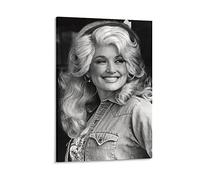 Dolly Parton Poster sur toile pour salon Motif jeune chanteur 20 x 30 cm