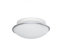 Dolly Plafonnier ou applique murale 23,5cm forme ronde, Verre, Chrome (31016)