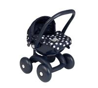 Dolly Tots Mein Erster Poussette de poupée 4 en 1 - Bleu marine - Avec lit de transport et siège bébé - Accessoire de poupée pour enfants à partir de 18 mois