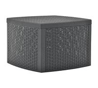 Dolmen ITALY Table d'appoint Saturnia 8330145 en résine et rotin synthétique 53 x 53 x 40 cm