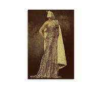 DOLNJUH Billie Holiday Amazing Singer Wonderful Music Album Cover Impression sur toile Décoration murale Décoration Chambre 60 x 90 cm Sans cadre