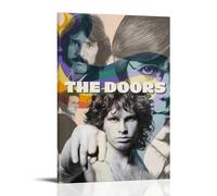 DOLNJUH Impression sur toile « The Doors Amazing Singer Wonderful Music Album » - Décoration murale - Pour chambre à coucher - 20 x 30 cm - Style cadre