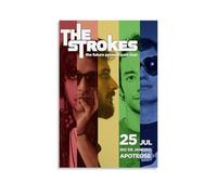 DOLNJUH Impression sur toile The Strokes Amazing Singer - Couverture d'album de musique - Décoration murale pour chambre à coucher - 60 x 90 cm - Sans cadre