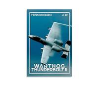 DOLNJUH Poster A10 Thunderbolt II sur toile, décoration murale sans cadre, pour chambre à coucher, 20 x 30 cm