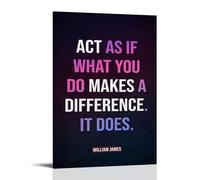 DOLNJUH Poster sur toile avec citations de William James Great Scholar And Their Book - Art mural décoratif pour chambre à coucher - 30 x 45 cm - Style cadre