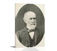 DOLNJUH Poster sur toile avec citations de William James Great Scholar And Their Book - Décoration murale pour chambre à coucher - 50 x 75 cm - Style cadre