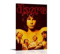 DOLNJUH The Doors - Impression sur toile pour album de musique - Décoration murale - Pour chambre à coucher - 60 x 90 cm - Style cadre