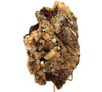 DOLOMITE - Pierre Naturelle en Provenance de France, Saint-Pierre-de-Mésage - Pyrite et Siderite, Formation Minérale Unique 1159.60 ct - Certificat d'Authenticité Inclus 98 x 67 x 43 mm G