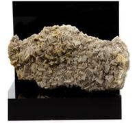 DOLOMITE + PYRITE - Pierre Naturelle en Provenance de France, Mas Dieu, Mercoirol, Gard, Occitanie Minéral Multicolore avec Pyrite, Collection de José Duarte 1165.0 ct - Certificat d'Authenticité Incl