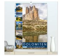 Dolomiten, ein Meer aus Bergen by VogtArt (hochwertiger Premium Wandkalender 2026 DIN A2 hoch), Kunstdruck in Hochglanz: Die Dolomiten, Berge, Seen und Almen laden zum Wandern und Verweilen ein.