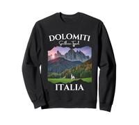 Dolomites Italy in Italian Language Alt Vista Randonnées Groupes Sweatshirt