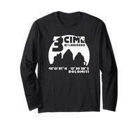 Dolomites Tre Cime di Lavaredo Mount DREI Zinnen Cadeau de randonnée Manche Longue