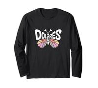 Dolores Butterfly - Word Art personnalisé avec nom Mignon Manche Longue