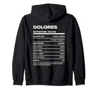 Dolores Valeur Nutritive Nom Drôle Sweat à Capuche