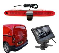 Dolphin Automotive Caméra de recul pour Citroën Berlingo et Peugeot Partner avec buse à jet d'eau à partir de 2018 (caméra avec moniteur de tableau de bord 7")