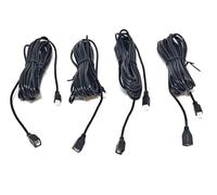 Dolphin Automotive Capteurs de stationnement avec câbles d'extension de capteur de 4 m, avant ou arrière, pack de 4