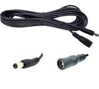 Dolphin Automotive Rallonge d'alimentation 12 V CC mâle vers femelle 2,1 mm x 5,5 mm pour caméra de vidéosurveillance (6 m)
