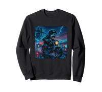 Dolphin Cyberpunk Rider Moto Biker Synthwave Sweatshirt