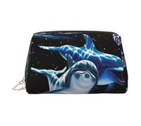 Dolphin Earth Trousse de toilette en cuir pour femme, doré, Taille unique, Trousse de toilette