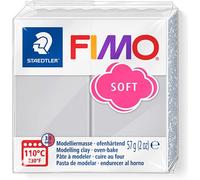 (Dolphin Grey) - FIMO Soft Modelling Clay 56g Block - Basic Colours. Huge Saving