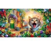 Dolphin-in-Dreamy-Harbor Puzzle pour Adultes 1000 pièces Papier recyclé Jeu Familial Amusant & Stimulant Jeu éducatif détente Beau Puzzle de décoration 70x50/1000 pièces