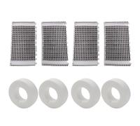 Dolphin Kit de brosses de rechange pour nettoyeur de piscine robotique et anneaux d'escalade, ensemble de 4 ou 8 pièces pour modèles DX3/DX4/M200, gris et blanc