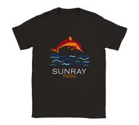 Dolphin Men White Yellow Black Red Mens Women T T-Shirts à Manches Courtes 100% Cotton Sunray Tribe Black(XX-Large)