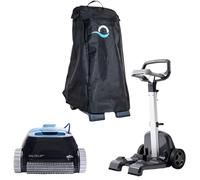 Dolphin Nautilus CC Aspirateur Piscine avec Caddy du Transport et Housse de Protection Classique, Piscine enterrée Jusqu’à 10, Robot Piscine Fond et Parois, Nettoyage Rapide