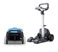 Dolphin Nautilus CC Pro Robot de Piscine Mur et Sol avec App, pour Piscine Hors-Sol Jusqu’à 15 m avec Caddy du Transport, Nettoyage du Fond, parois et Ligne d'eau