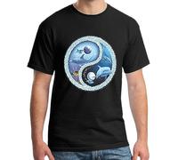 Dolphin Sea Animal T Shirt Graphic Top Printed Shirt Short-Sleeve Tee Mens Manches Courtes(Small)