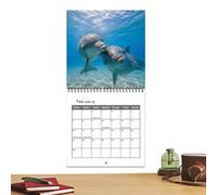 Dolphin Wall Calendar - Dolphin Large Schedule Management Planners | 2027 Wall Planner Monthly Calendar For Classroom Dining Room Dorm Teens Adults Bedroom Study Students