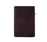Dolphin Wallet CLICK & SLIDE Sleek Nappa Brown/Silver
