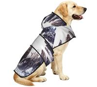 Dolphin Wolf Manteau de pluie imperméable pour chien avec capuche, bandes réfléchissantes et sangle ventrale réglable, convient aux chiens de petite et grande taille