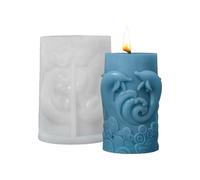 DolphincandleMold - 3d Siliconecandle MakingMold, Cylinder Dolphin Relief | Portable Artisticcandle Making Accessories, Handmade Aromatherapy Wax CraftMold forcandles, Decor