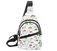 Dolphins (1) Sac à bandoulière avec bandoulière réglable, sac à bandoulière pour homme et femme, pour voyage, cyclisme, travail, sport, Multicolore 05, 11.8x7x1.5in/30x18x4cm