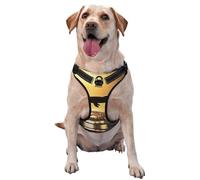 Dolphins Jumping Harnais rétro éclairé pour chiens de petite, moyenne et grande taille - Durable, ne tire pas avec sangles réfléchissantes et boucles à dégagement rapide Taille S
