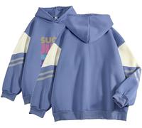 Dolpind K-pop BTS Carte de l'âme Personnage BTS Sweat à capuche Jimin Suga Jung Kook V BTS Marchandise Pull, bleu, M