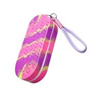 Dolreme Étui pour lunettes de natation avec trous de drainage, support en silicone respirant pour enfants et adultes, design à clipser pour garder les lunettes sèches, propres et sans rayures