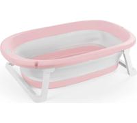 Dolu 7260 Baignoire pliable pour bébé avec bouchon d'eau sur le sous-sol, solution adaptée à tous les parents, mesure 20,5 x 75,5 x 45,2 cm - Rose