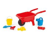 Dolu Brouette de plage pour enfants à partir de 3 ans - Ensemble de jardinage pour enfants - Jouets de jardin - Jouets de plage - Brouette en plastique - Jouets d'extérieur