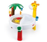 Dolu Fisher-Price Table d'activités aquatiques et de sable pour enfants, jouet d'activité physique intérieur et extérieur, caractéristiques séparées pour les jeux d'eau et de sable, convient aux