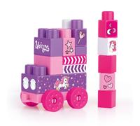 Dolu Licorne Jumblocks Train avec 20 blocs Rose