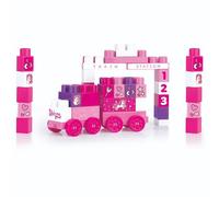 Dolu Licorne Jumblocks Train avec 50 blocs Rose