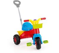 Dolu My First Tricycle With Handlebar 90X45X84 cm Bleu/Rouge/Jaune