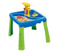 Dolu Sable et eau 3 en 1 Table de créativité à partir de 2 ans, jouet de jardin, table à eau pour enfants, bac à sable avec couvercle, table à sable et à eau pour tout-petits