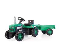 Dolu Tracteur à pousser avec remorque pour enfants, tracteur à pédales pour les tout-petits à partir de 3 ans, jouet idéal pour l'intérieur et l'extérieur avec klaxon de travail